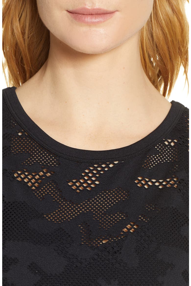 Camo Seamless Tank, Alternate, color, BLACK