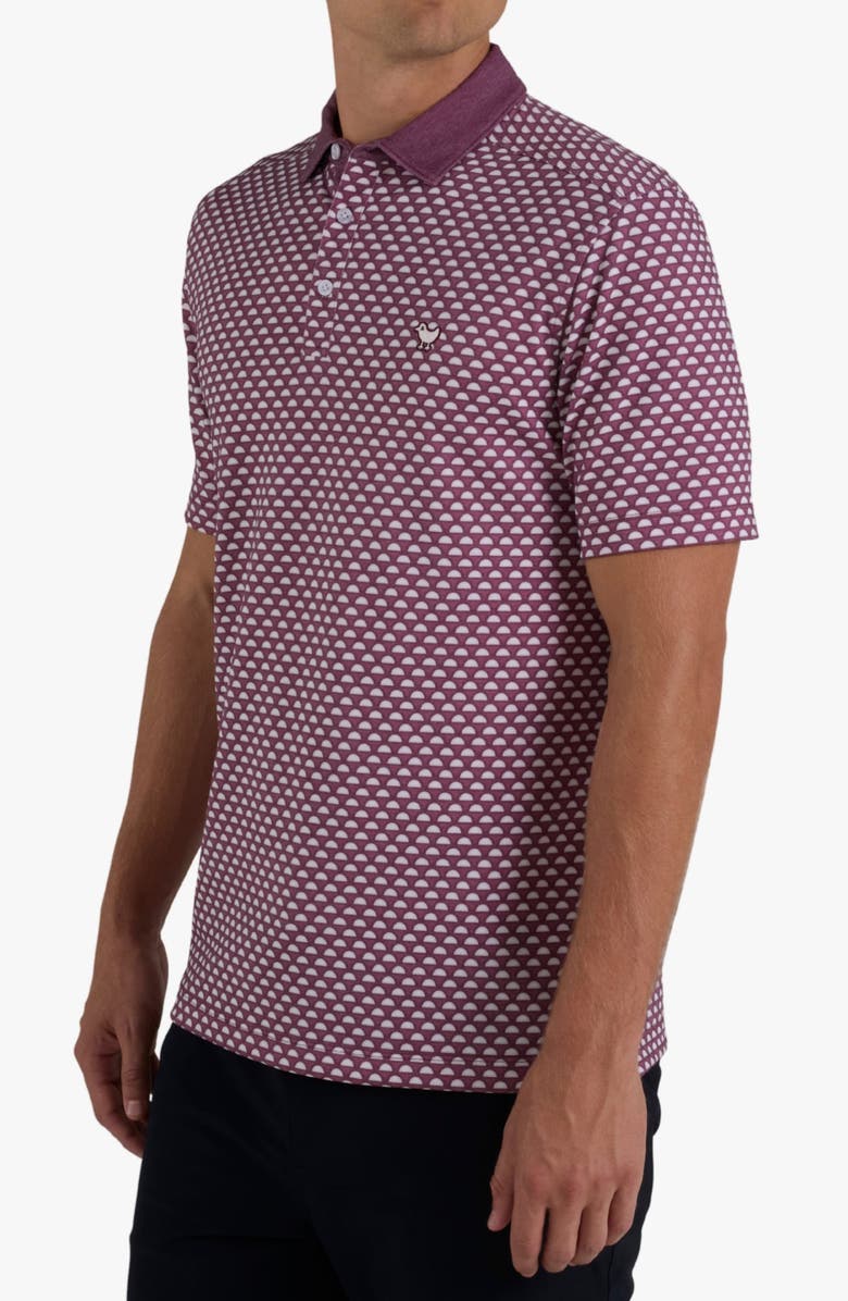 Bad Birdie Evolution Performance Piqué Golf Polo, Main, color, Lip Out - Velvet