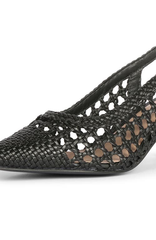 Saint G Calli Woven Slingback Pump In Black