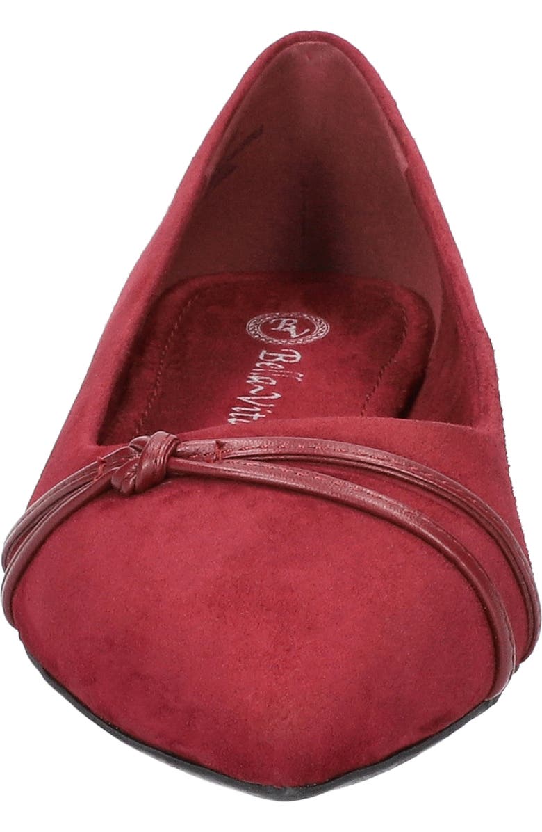 Bella Vita Rhea Ballet Flat, Alternate, color, Burgundy Kidsuede Leather