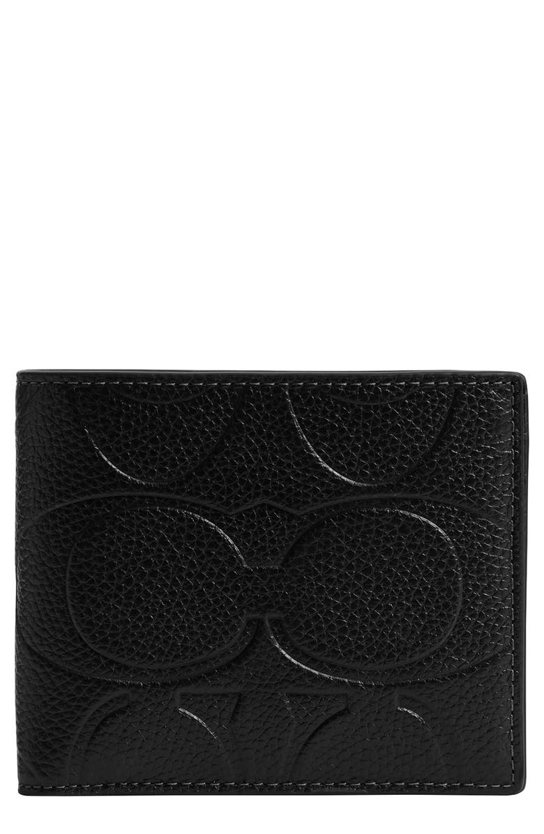 COACH 3-in-1 Maxi Signature Leather Bifold Wallet, Main, color, 