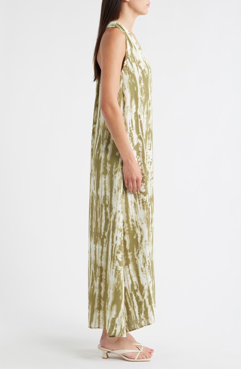 Halogen<sup>®</sup> Twist Back Sleeveless Maxi Dress, Alternate, color, Loden Green
