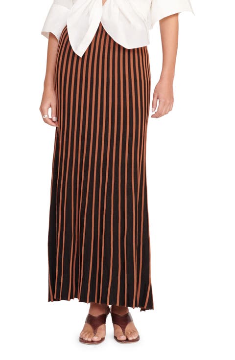 スカート STAUD Woman Skirt Burgundy R25R6125SP BDTL STAUD Skirts | Poplin, Leather, Knit, Satin & Silk Skirts