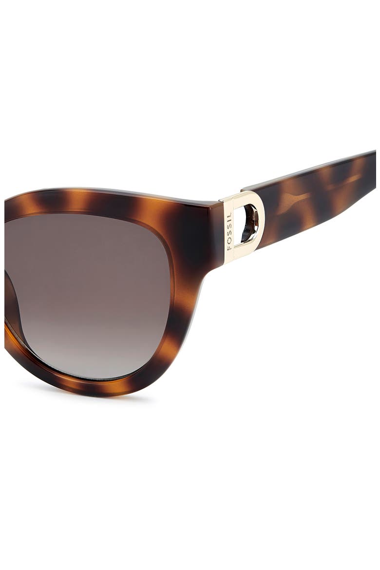 52mm Cat Eye Sunglasses, Alternate, color, HAVANA HONEY/ BROWN SF