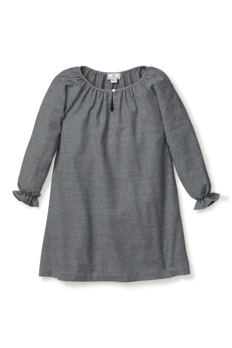 Kids' Delphine Flannel Nightgown, Main, color, GREY