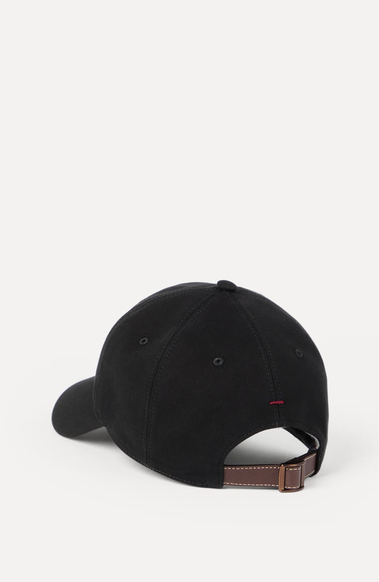 Brunello Cucinelli Baseball cap with logo, Alternate, color, Black