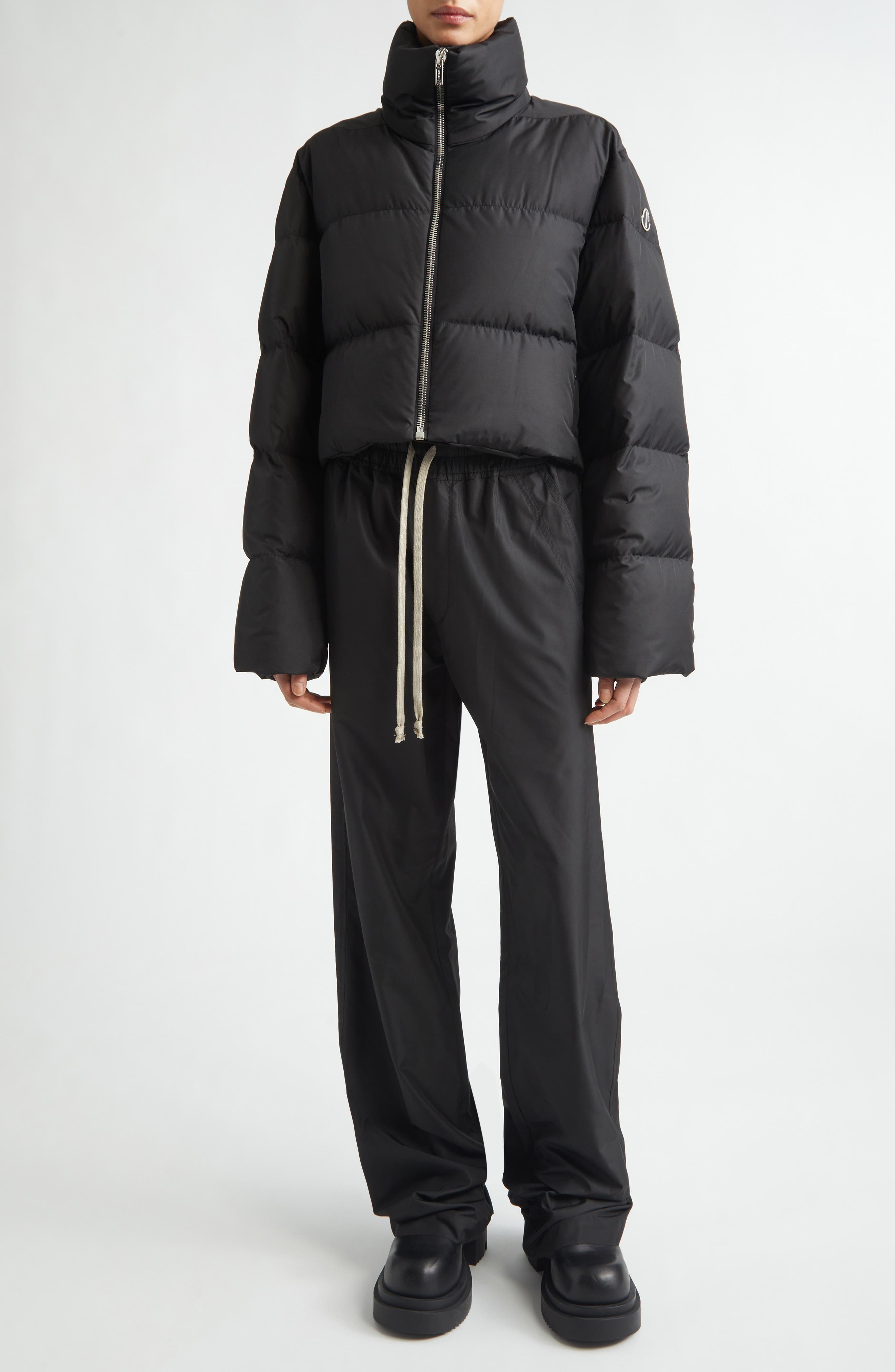 x Rick Owens Cyclopic Crop Down Puffer Jacket - image 2