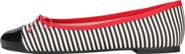 Pretty Ballerinas Round Toe Toecap Textile Ballet Flat