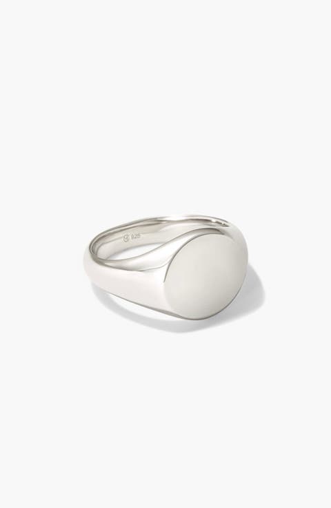 Bold Round Signet Ring