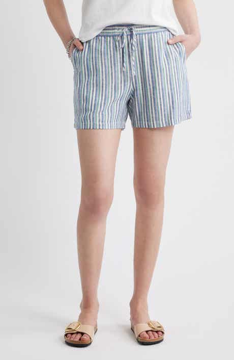 Caslon® Easy Stripe Linen Blend Shorts