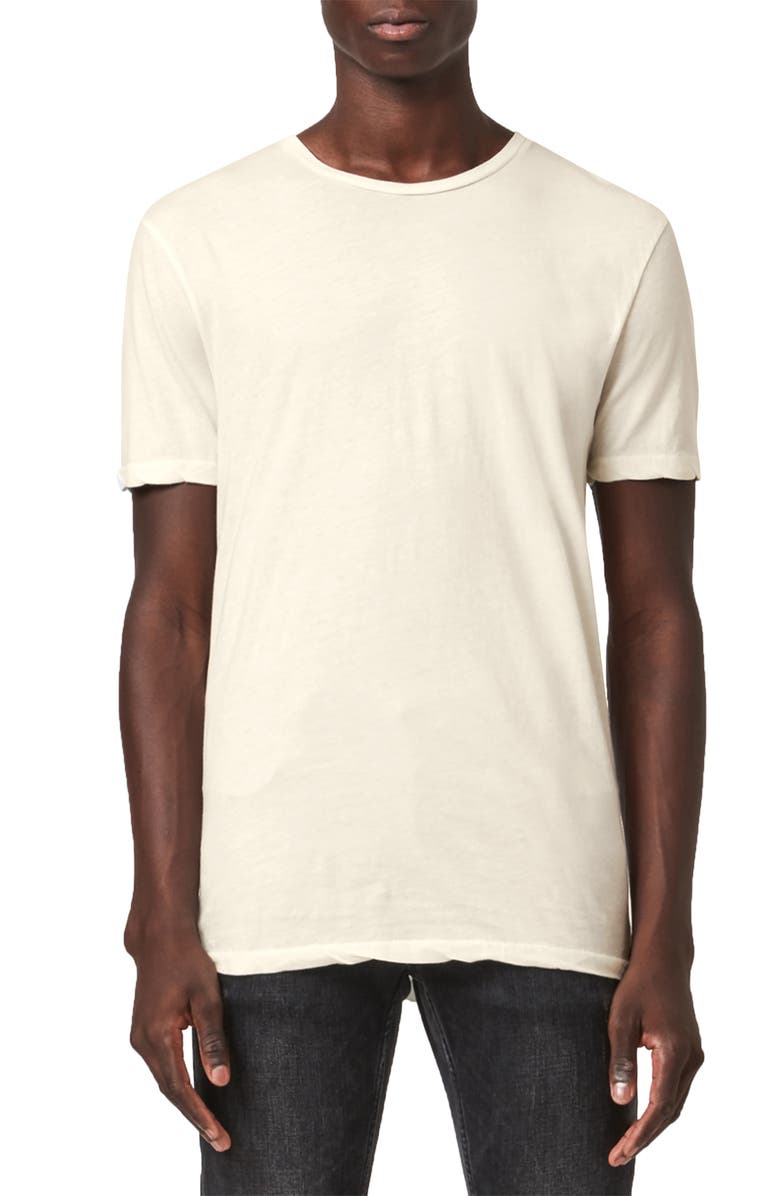 AllSaints Kershaw Cotton & Silk T-Shirt, Main, color,