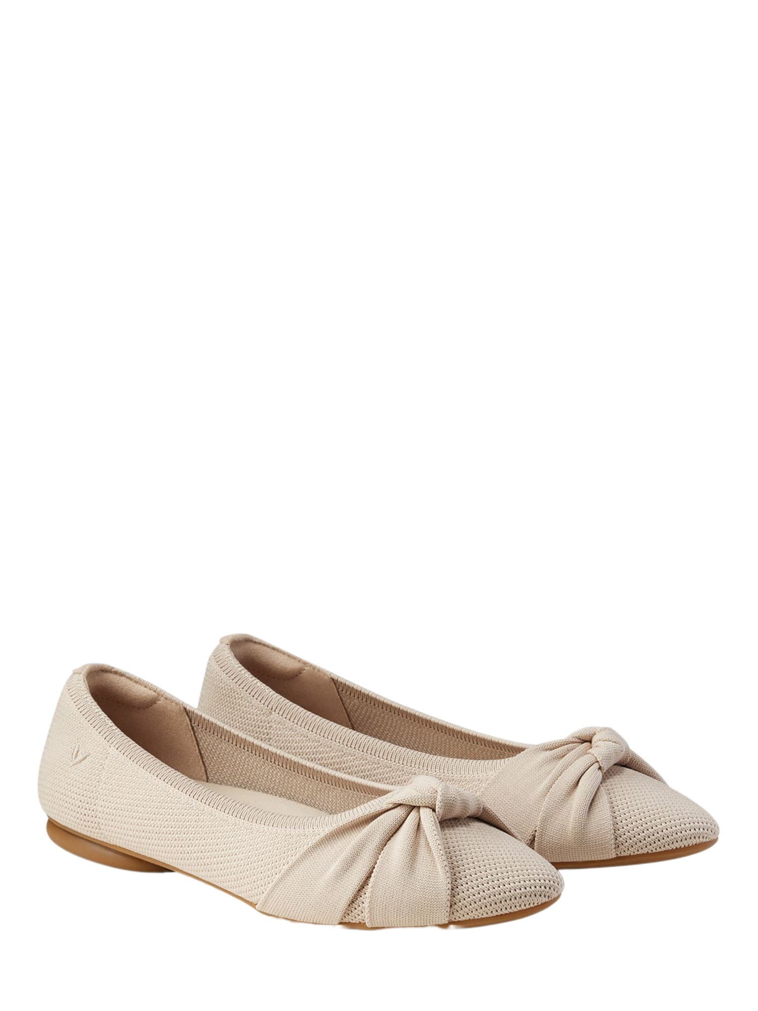 VIVAIA Almond-Toe Knotted Flats 