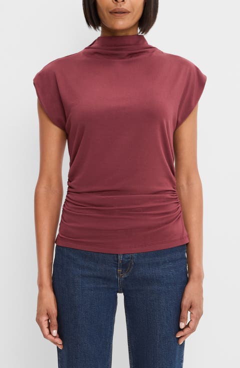 Mina Mock Neck T-Shirt