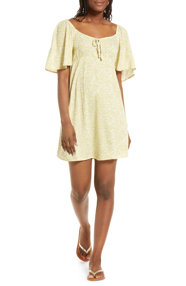 Billabong Women's Secret Garden Flutter Sleeve Dress, Main, color,