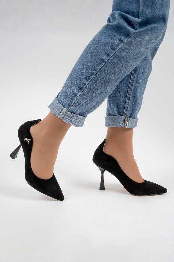 Endless Love Suede High Heel Pumps, Alternate, color, Black