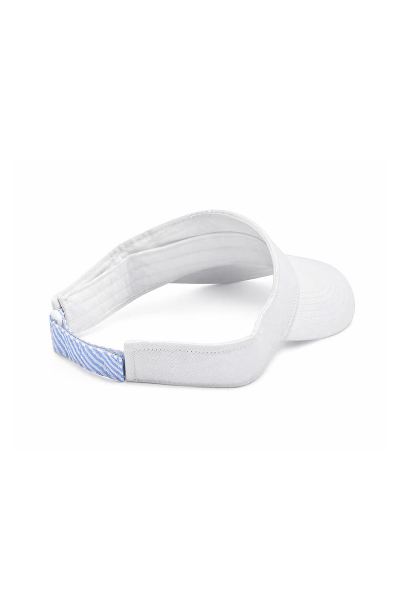 Bits & Bows Golf Clubs Visor, Alternate, color, White