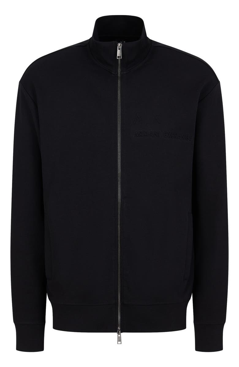 Armani Exchange Stand Collar Zip-Up Sweatshirt, Alternate, color, 