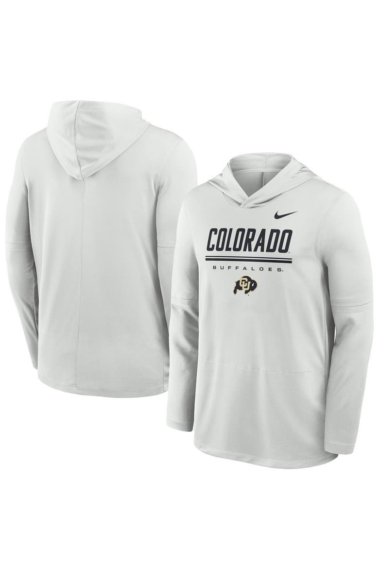 Men's Nike Gray Colorado Buffaloes 2026 Sideline Dri-FIT Lightweight Hooded Top, Main, color, Gray
