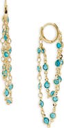 SAACHI Crystal Cascade Hoop Earrings