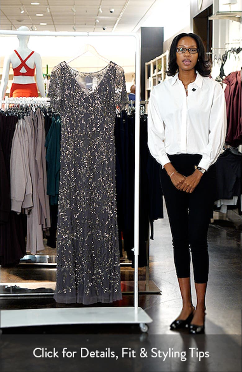 Beaded Floral Gown, sales video thumbnail