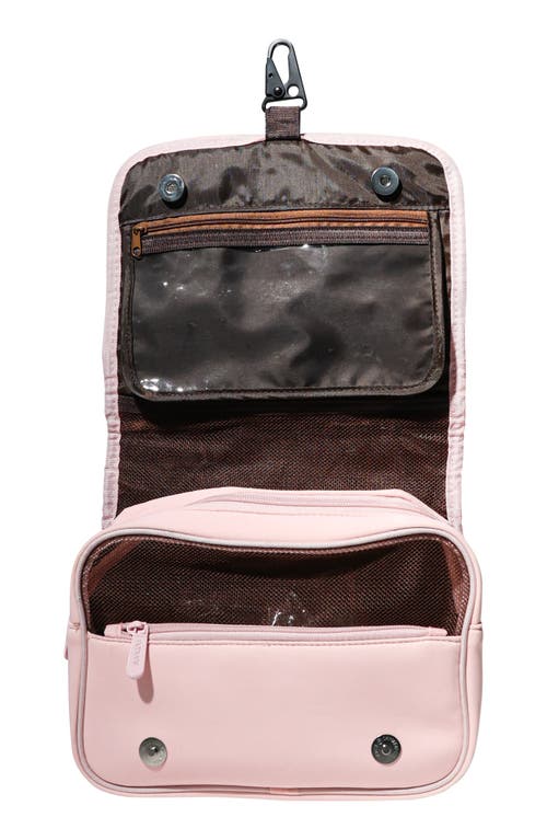 Pop Ups Brand Neoprene Water Resistant Hanging Toiletry Case In Pink