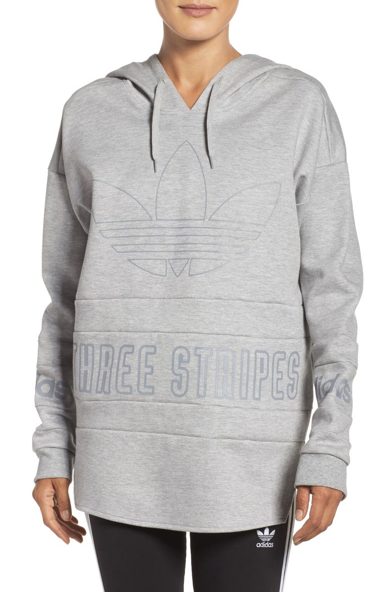adidas Originals 3-Stripes Pullover Hoodie, Main, color, 