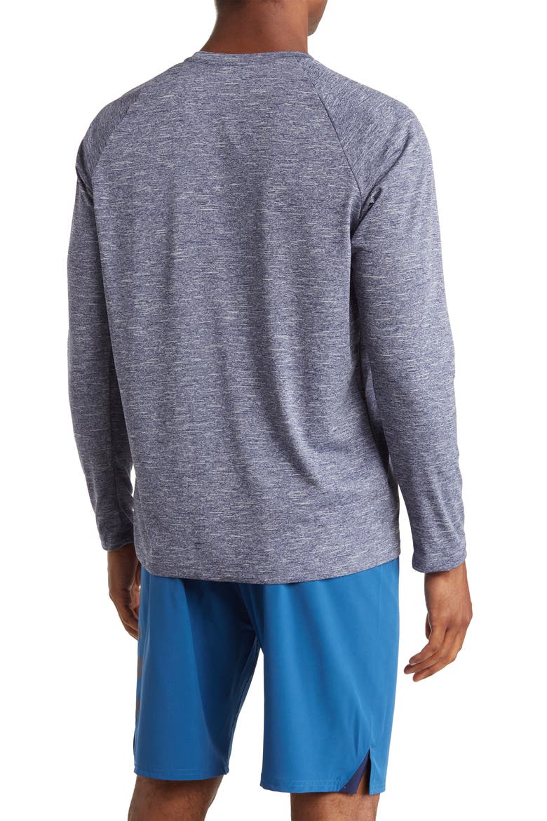 Hydroguard Dri-FIT Long Sleeve Swim Shirt, Alternate, color, MIDNIGHT NAVY