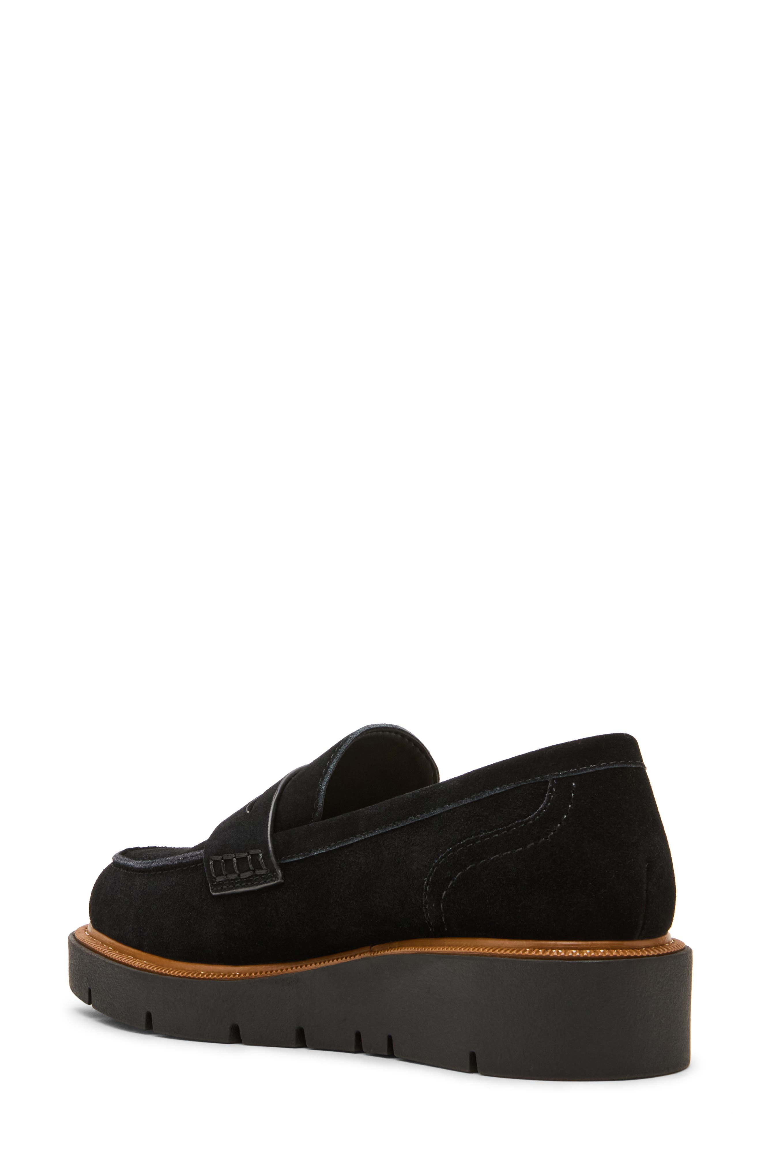 Blondo Maddee Waterproof Loafer, Alternate, color, Black Suede