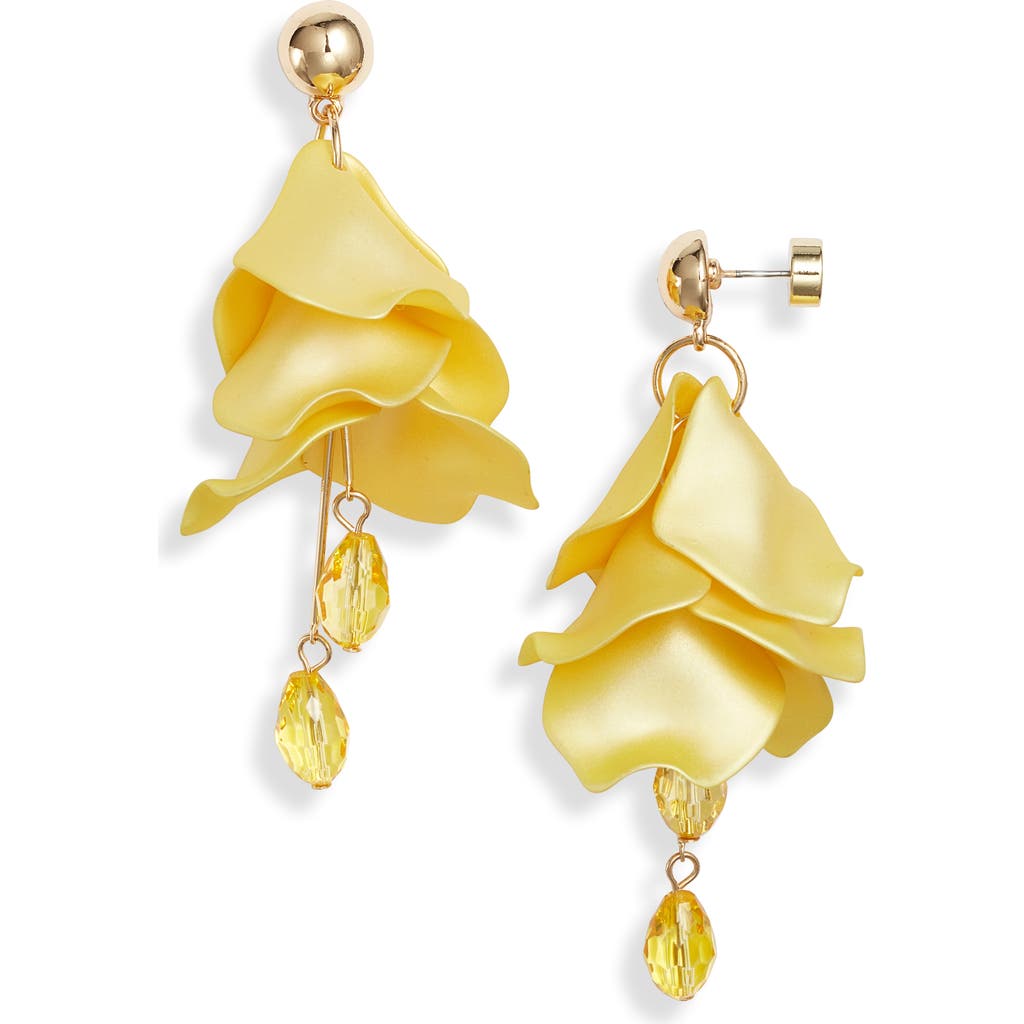 Nordstrom Petal Chandelier Drop Earrings In Yellow- Gold