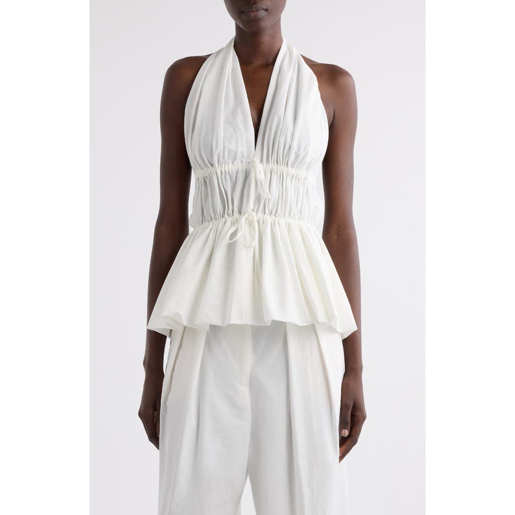 Dries Van Noten Ceana Halter Peplum Top