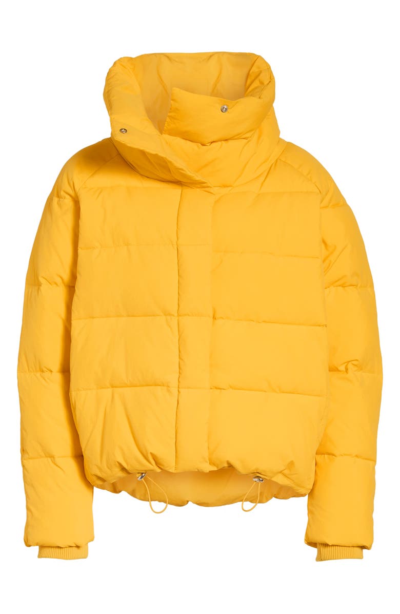 Topshop Puffer Coat, Alternate, color, 