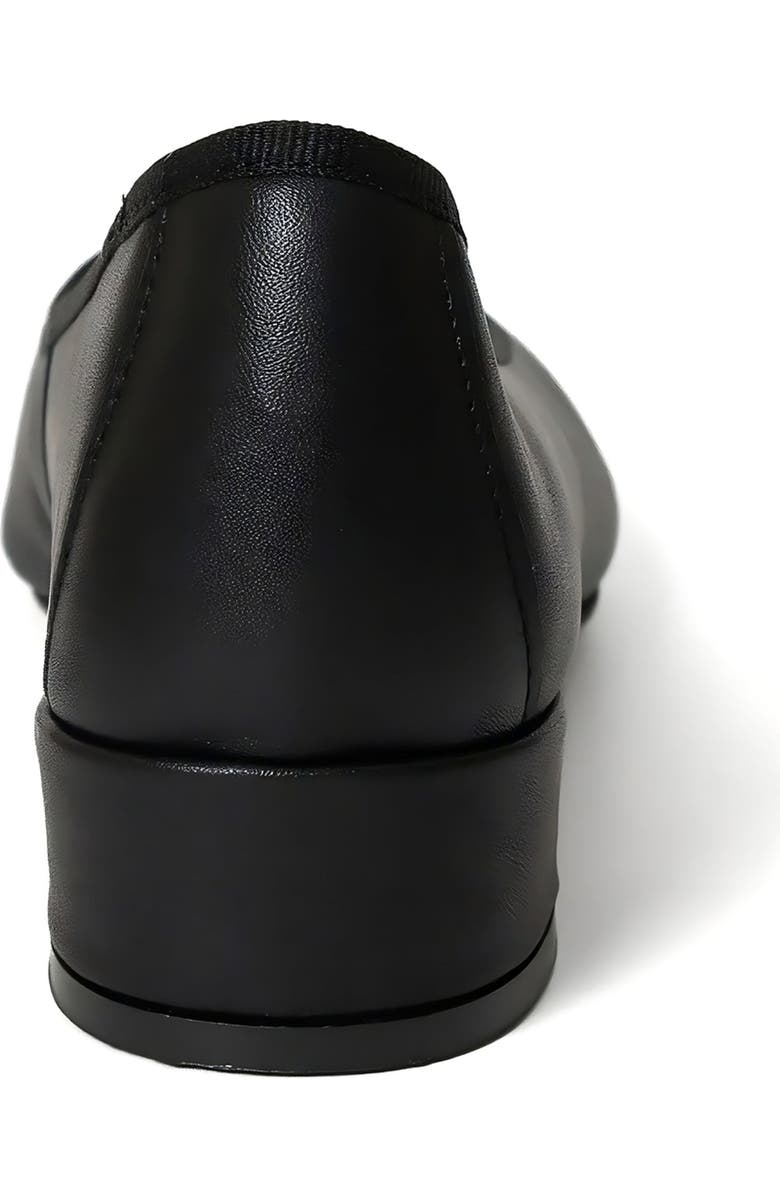 Menina Step Isa Leather Ballet Flat, Alternate, color, Black