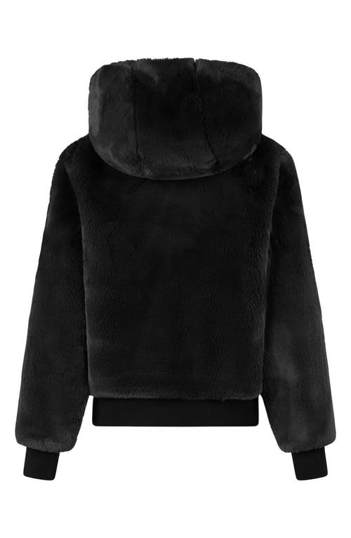 Moose Knuckles Portland Bunny Faux Fur Hooded Jacket In Black
