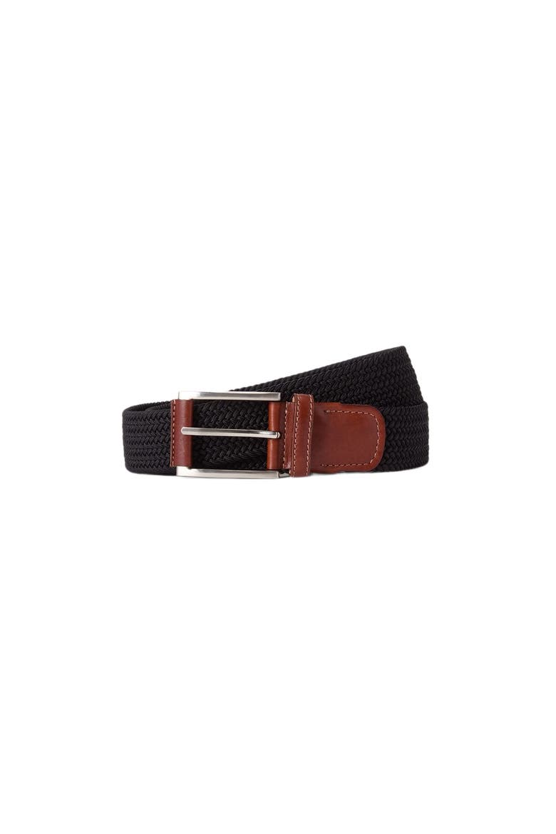 Stretch Nylon Garfield Belt, Main, color, Black