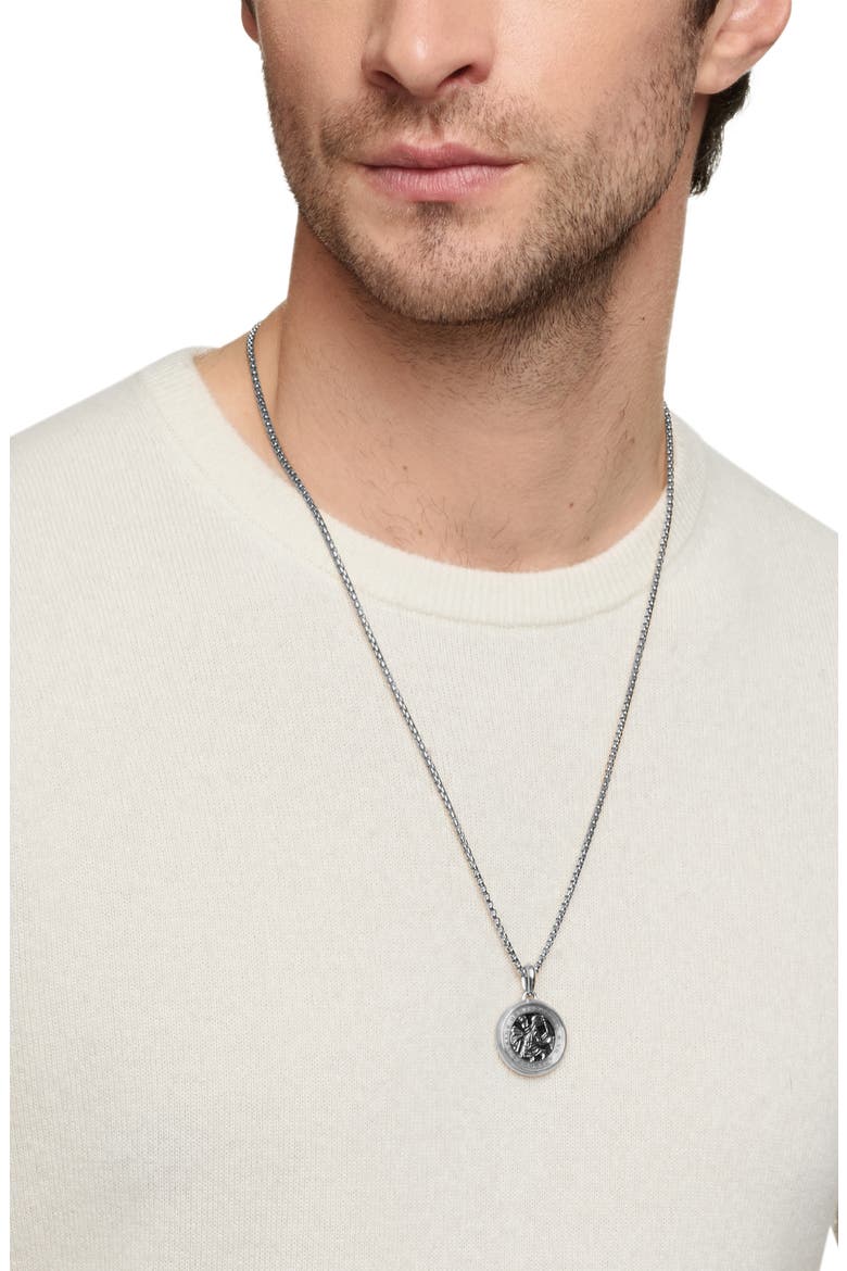 St. Christopher Amulet, Alternate, color, SILVER