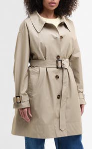 Barbour Maia Showerproof Cotton Blend Trench Coat