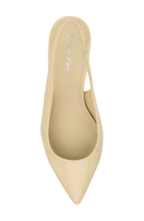Calvin Klein Dainty Kitten Heel Pointed Toe Slingback Pump