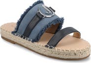Journee Collection Keelee Espadrille Slide Sandal