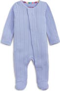 Magnetic Me Wisteria Pointelle Magnetic Organic Cotton Footie