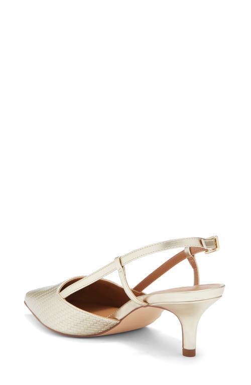 Nordstrom Rack Palmer Singback Pump In Gold Metallic