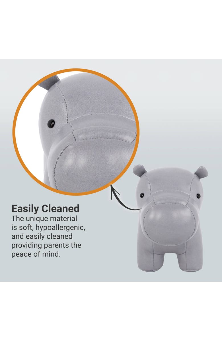 Little Big Friends Musical Animals - Hippo, Plush Baby Music Box, Nursery Toy, Alternate, color, Grey