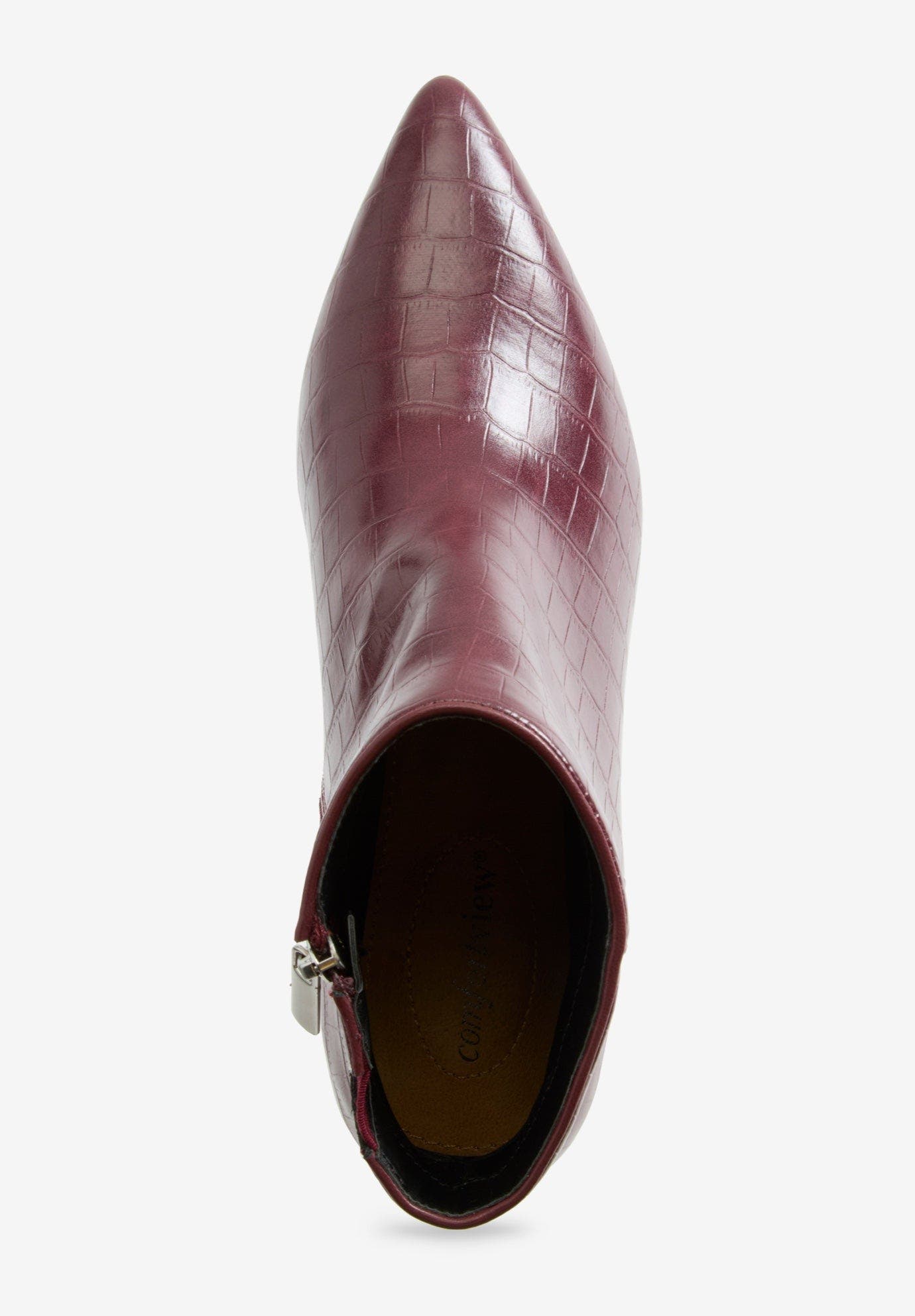 The Meredith Bootie, Alternate, color, BERRY CROCO