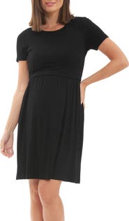 Ripe Maternity Rib Crop Top Nursing Dress