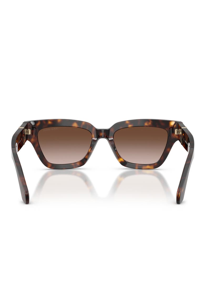 50mm Gradient Cat Eye Sunglasses, Alternate, color, HAVANA / GRADIENT BROWN