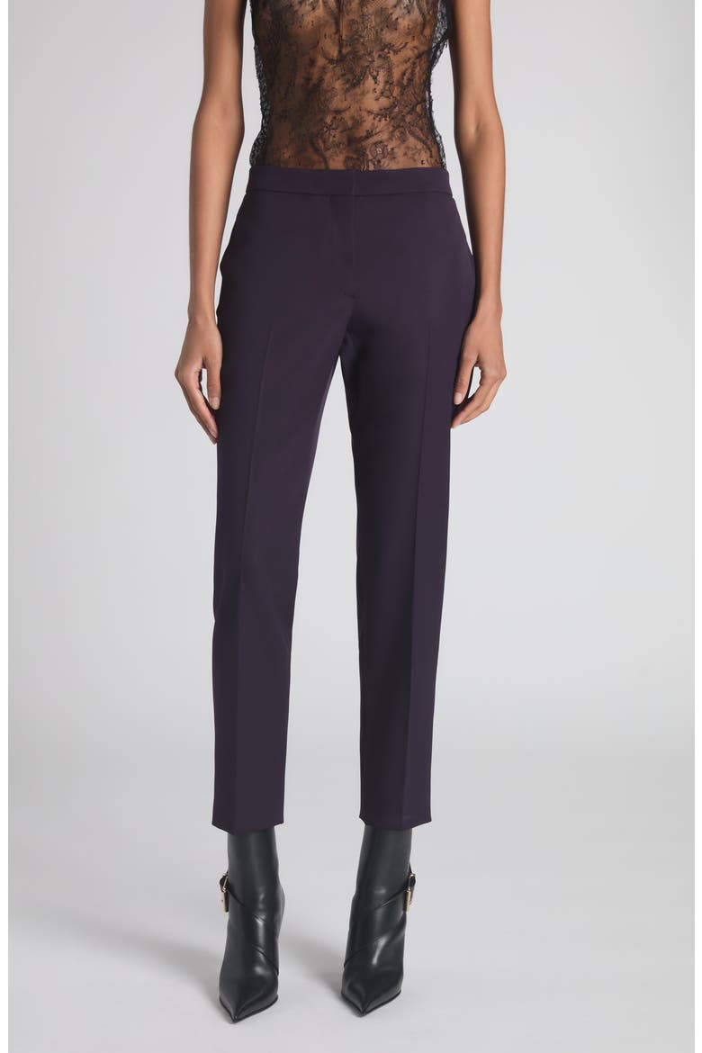 Wool Cigarette Trousers, Main, color, VIOLET