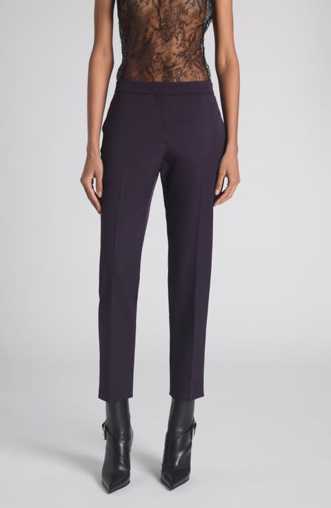 Wool Cigarette Trousers