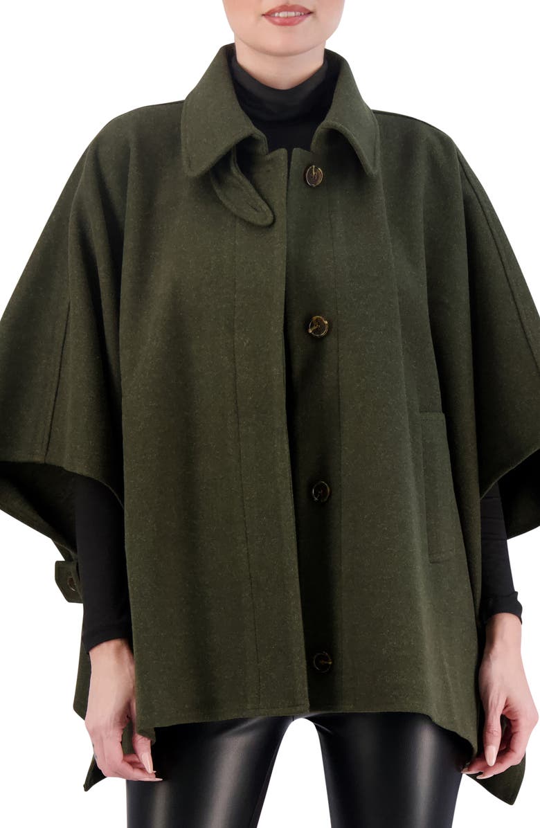 Ookie & Lala Faux Wool Cape, Alternate, color,