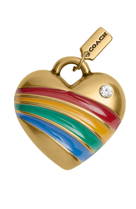 Rainbow Heart Shoelace Charm