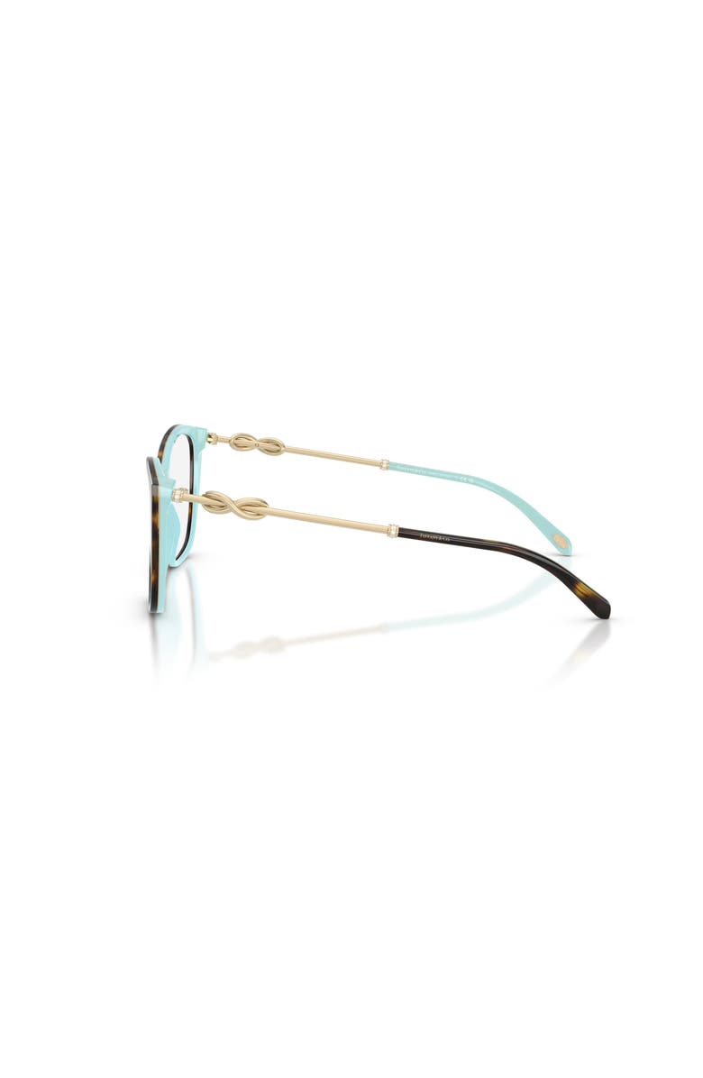 Tiffany & Co. 54mm Square optical glasses, Alternate, color, Brown