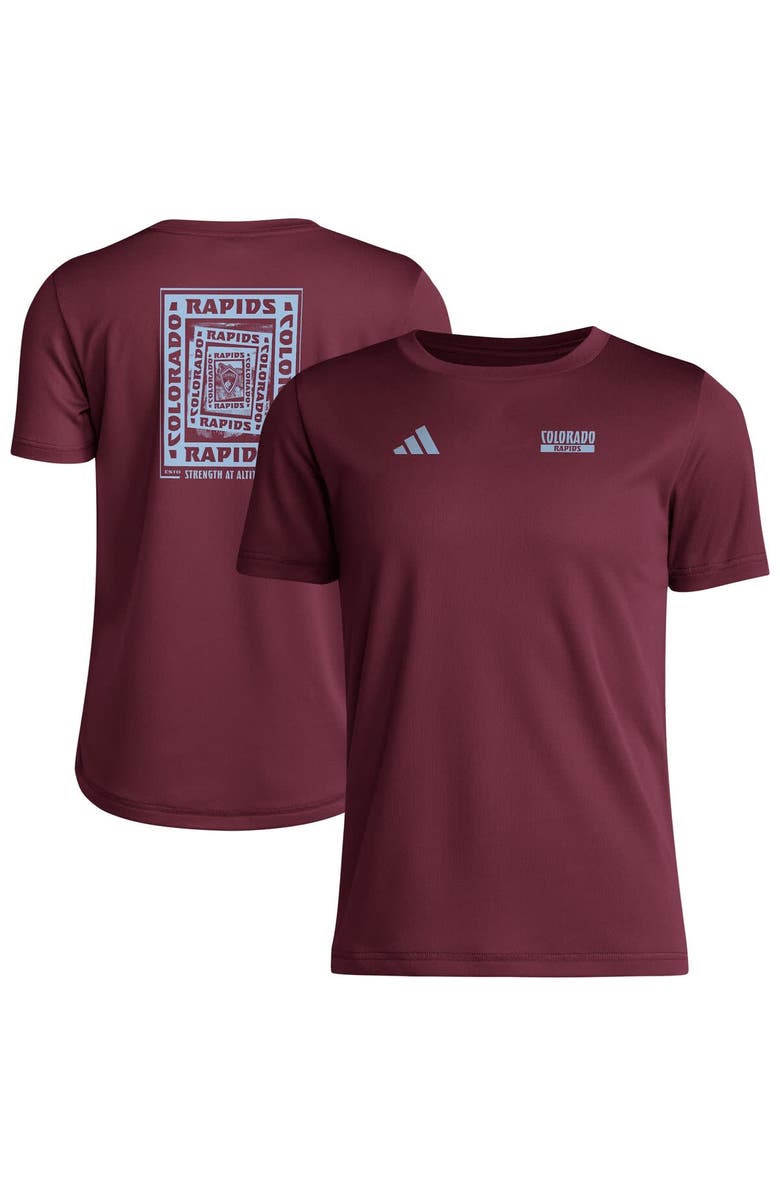 adidas Youth adidas  Red Colorado Rapids Local Wrap T-Shirt, Alternate, color, 